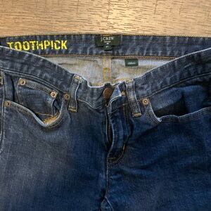 J. Crew Women’s Dark Blue Toothpick Skinny Jeans